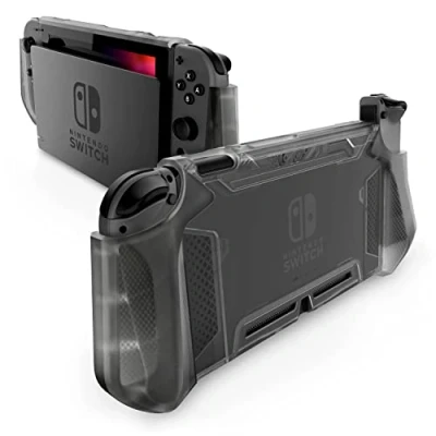 Image de Mumba Coque pour Nintendo Switch de Protection Robuste en TPU Hybride avec poignée [Série Blade] Compatible Console et Manette Joy Con (Givre)