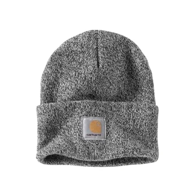 Image de Carhartt Bonnet en Tricot avec Revers Homme, Noir/blanc, Taille unique