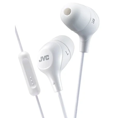 Image de JVC HA FX38M E Écouteurs Intra Auriculaires &quot;Marshmallow&quot; avec Télécommande et Micro Blanc