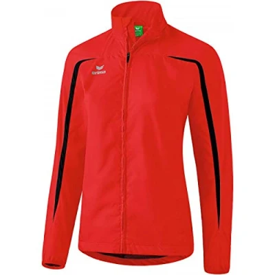Image de Erima Femme Veste Fonctionnel Running, Rouge/Noir, 46 EU