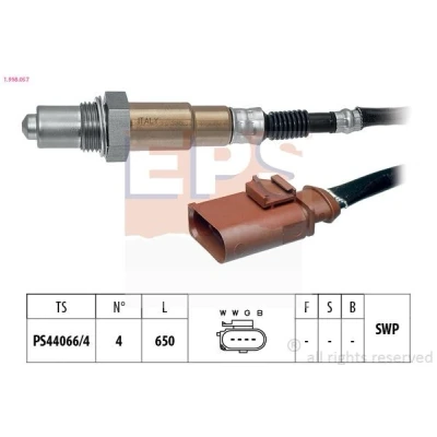 Image de EPS 1.998.057 Sonde lambda Made in Italy OE Equivalent chauffé, planaire, Filetage prégraissé AUDI: A4 B7 Berline, Avant, A3 Sportback