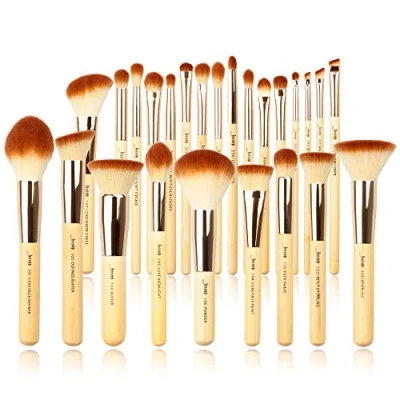 Image de Jessup marque 25 pièces beauté bambou pinceaux de maquillage professionnel ensemble brosse outils kit fond teint poudre fard à joues yeux Shader