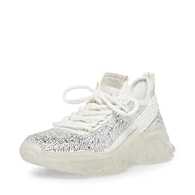 Image de Steve Madden Femme Maxima Basket, Blanc, 39 EU