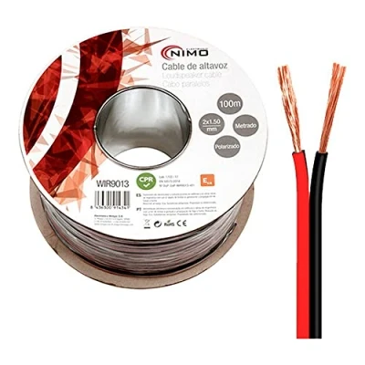 Image de Câble d&#039;enceinte NIMO Fil de haut parleur 2 x 1,5 mm Audio