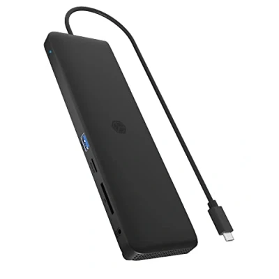 Image de ICY BOX Station d&#039;accueil USB C (11 en 1) avec 2X HDMI &amp; 1x DP, Docking pour Ordinateur Portable (Gigabit Ethernet, 4 Ports 3.0, PD 100W), IB DK2116