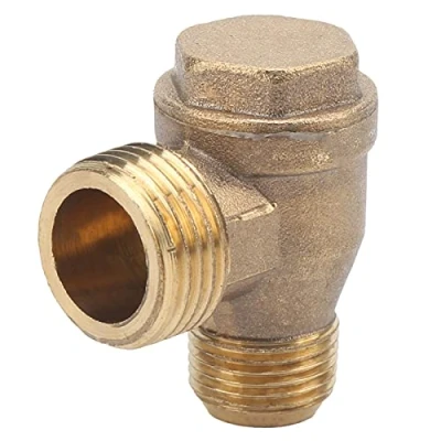 Image de Clapet Anti retour à 2 Voies Compresseur D&#039;air en Laiton Raccords de Filetés Accessoires 1/2x3/8 Pneumatiques Outil Joint Tuyau Conne