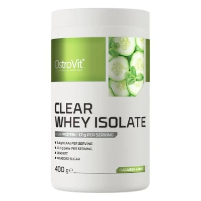Image de Clear Whey Isolate 400 g Cucumber &amp; Mint Isolat de Protéines, BCAA, EAA Acides Aminés