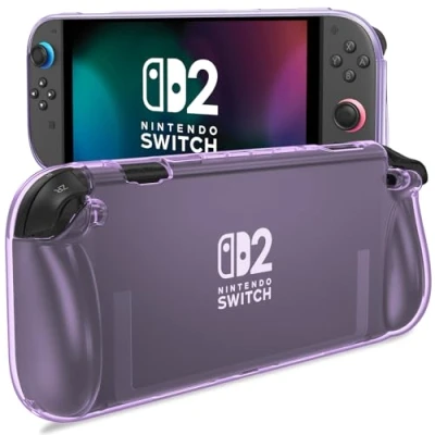 Image de Procase Coque Étui pour Nintendo Switch 2 2025 Anti Rayures et Chocs, Housse Protection avec Poignée Ergonomique Violet