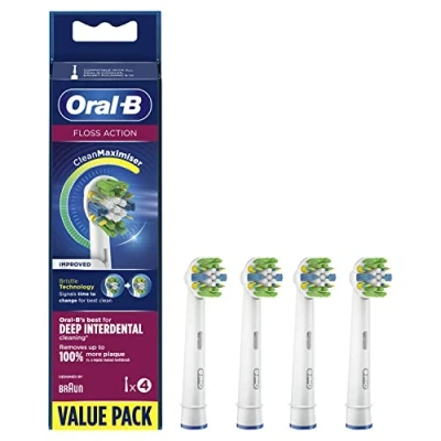 Image de Oral B FlossAction Tête De Brosse Pour À Dents Électrique Avec Technologie CleanMaximiser 4 Pièces