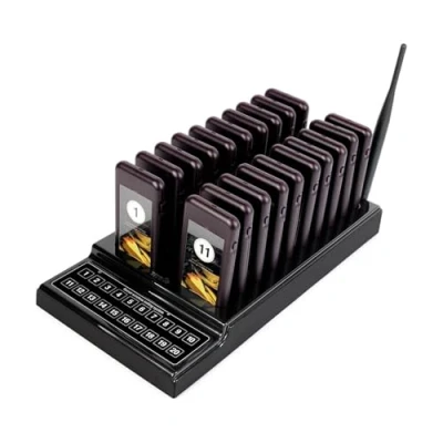 Image de Retekess T111 Bipeur Restaurant, Bipeurs Clients, 3 Modes d&#039;Invite, Double Row Appel du Bouton,500M, Sonnettes, Bipper Téléavertisseur, Cafés,Hôtels