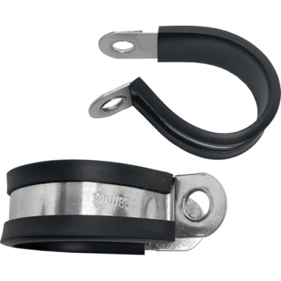 Image de Lumonic 5x 38mm Colliers de serrage avec garniture en caoutchouc, acier inoxydable V2A I à visser Collier 38mm, Colli