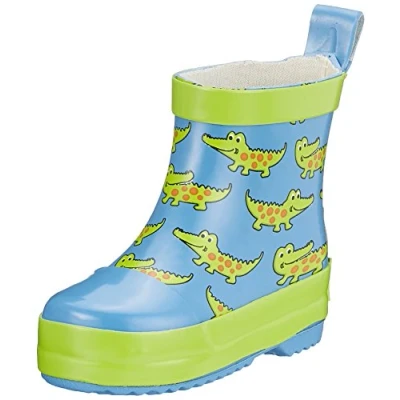 Image de Playshoes Bottes en Caoutchouc Basses Sabots, Crocodile, 27 EU