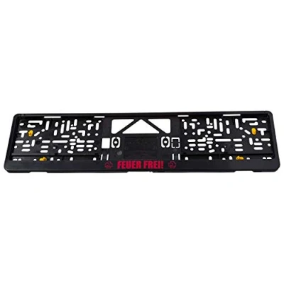 Image de Rammstein Support de Plaque d&#039;immatriculation Autokennzeichenverstärker Feuer Frei!, Produit Officiel du Groupe