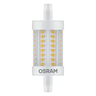 Image de OSRAM Lot de 10 x LED LINE R7S DIM Tube Crayon culot R7s, Gradable, 8,50W = 75W équivalent incandescent Blanc chaud 2700K