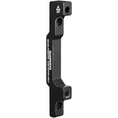 Image de Shimano Changeur D&#039;étriers de Frein 180 À 220 mm Post mount d&#039;étrier Mixte, Noir, Front
