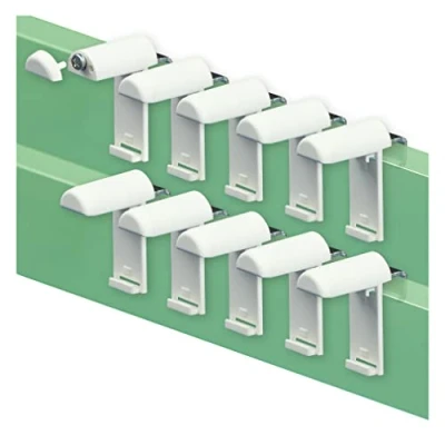 Image de KLEMMFLEX Support Serrage Court avec métallique, pour Store Enrouleur Klemmfix/Double/Duo, sans perçage Le Serrage, 10 pièces, comme Accessoire Suspension, Fixation sur la fenêtre en PVC