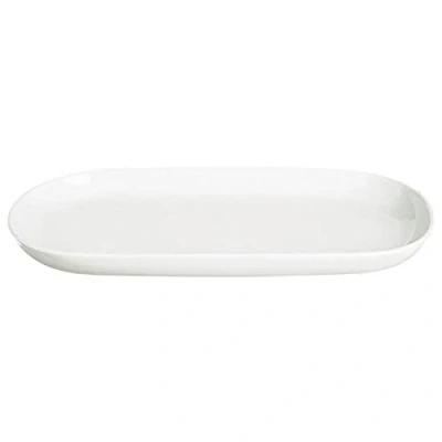 Image de Excelsa Home Plat Ovale Blanc 30,4 x 16 Cm