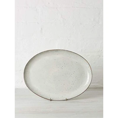 Image de Broste Copenhagen Plat de service oval Nordic Sand 26,5x35,5 cm