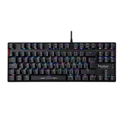 Image de Konix Drakkar Clavier Gaming Filaire mécanique Alfheim TKL AZERTY Format sans pavé numérique Rétroéclairage RVB