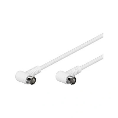 Image de Câble de raccordement Goobay 67342 [1x F à raccord rapide 1x rapide] 2.50 m blanc