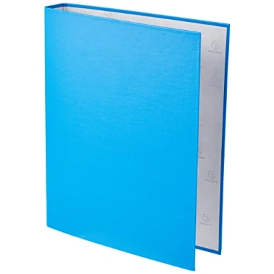 Image de Exacompta réf. 54471E 1 Classeur rigide rembordé PP 2 anneaux ronds diamètre 30 mm Dos 40 Dimensions extérieures : 32 x 26 cm Format à classer A4 Coloris bleu clair
