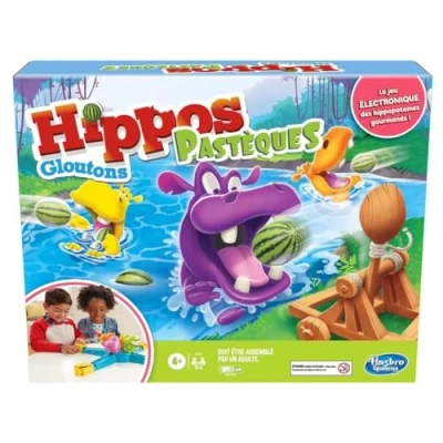 Image de Hippos gloutons Pastèques, Jeu pour Enfants, à partir de 4 Ans, électronique préscolaire 2 Joueurs