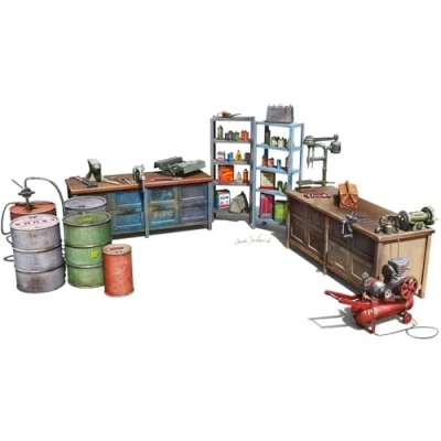 Image de MiniArt 1/48 Garage Workshop (1/24) *
