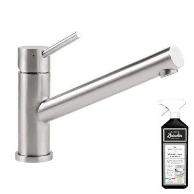 Image de Robinet cuisine rabattable VILLEROY ET BOCH Como window acier massif + nettoyant