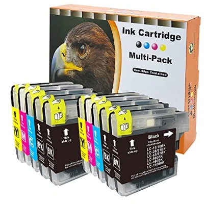 Image de 10x Cartouches d&#039;encre Compatibles pour Brother LC 980 1100 LC980 LC1100 DCP 185C 383C 385C 395CN 585CW 6690CW J615W J715W MFC 490CW 5490CN 5895CW