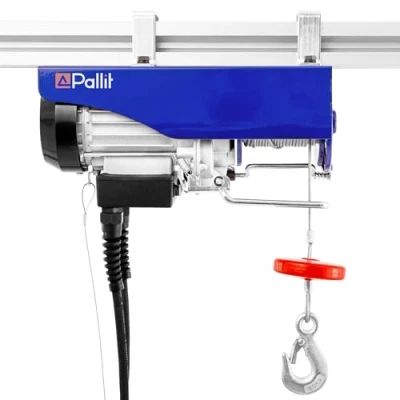 Image de Pallit Treuil électrique HOIST 50 kg/8 m 100 kg/4 Télécommande incluse avec 1,6 de câble Etrier sécurité
