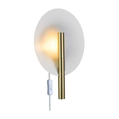 Image de DFTP by Nordlux Applique murale Furiko interrupteur, laiton/blanc