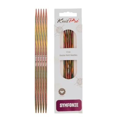 Image de KnitPro KP20107 Aiguilles Double Pointes Bois Multicolore 20 cm x 3,50 mm