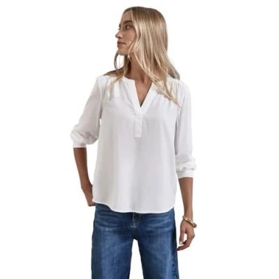 Image de Street One IN UNI Blouse, Femme, Taille: 36, Weiß