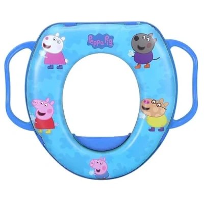 Image de Réducteur de toilette pour enfants Peppa Pig adaptateur WC universel avec poignées