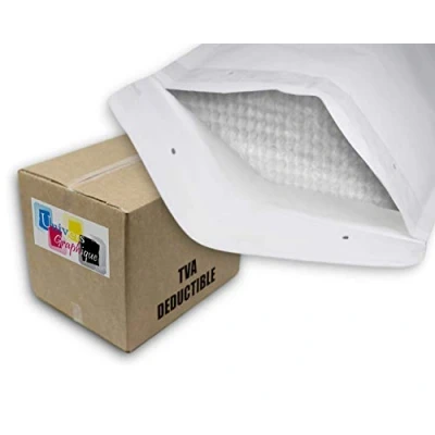 Image de UG ECO H8 20 Enveloppes à Bulles d&#039;air Pochettes Bulle, taille H H/8 int. 270 x 360 mm Pour A4, enveloppe Matelassées d’Expédition, Pochette Protection d’Envoi