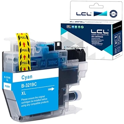 Image de LCL Cartouche d&#039;encre Compatible LC 3219 LC3219 3219XL LC3219XL 3219XLC LC3219XLC (1 Pack Cyan) Remplacement pour Brother MFC J5330DW J5830DW J6530DW J6535DW J6930DW