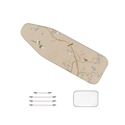 Image de WTAIS Coton Housse de Table à Repasser, Extra Large, 160x60cm, Imprimée, éPaisseur 2 Plis Couverture Planche avec Filet Thermo Isolant Et Fermetures