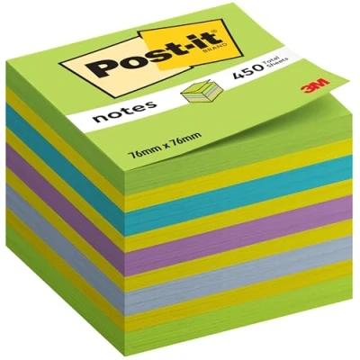 Image de Post it Cube Rêve Intense 76 x 76mm 450 Feuilles