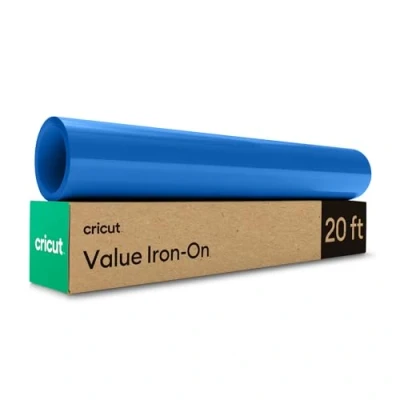 Image de Cricut Rouleau de vinyle à transfert thermique pour une utilisation avec toutes les machines découpe Bleu 6 m