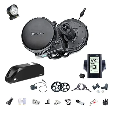 Image de Bafang BBS02 48V750W Kit de Conversion pour Moteur Bicyclette électrique avec Batterie Li ION 48V 17.5AH et Chargeur 2A C965 46T