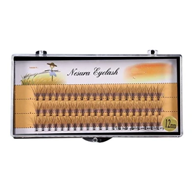 Image de Haofy 60 PCS Extensions de Cils Individuel Volume 3D Ventilateurs Naturels Faux 9 12 MM (12mm)