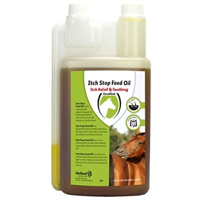 Image de Excellent Itch Stop Feed Oil Cheval 1 l Naturel Marron