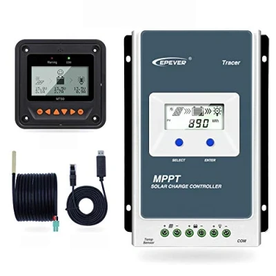 Image de EPEVER MPPT Contrôleur de Charge Solaire Tracer A Series 10A+MT50+RTS+RS485
