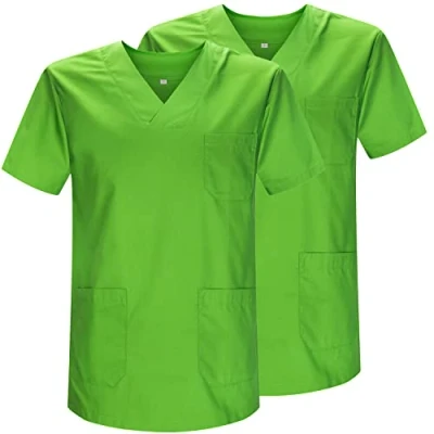Image de Misemiya Pack 2 Pcs SANITAIRE CASACA Unisexe Uniformes SANITAIRES Uniforme MEDICALE Réf 817 * Small, Vert Pomme 21