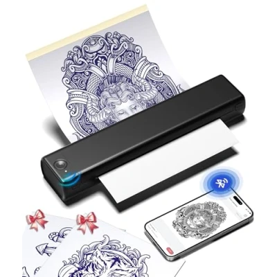 Image de Phomemo M08F Thermocopieur Tatouage A4 Imprimante Machine de Stencil avec 10pcs Papier