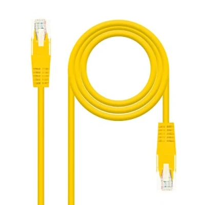 Image de NANOCABLE Câble réseau Cat.6 UTP AWG24 Jaune 30 cm