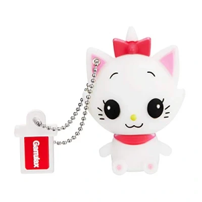 Image de GARRULAX Clés USB Flash 64 Go en silicone étanche haute vitesse 2.0 de dessin animé mignon pour stockage données (64 Go, chat mignon)