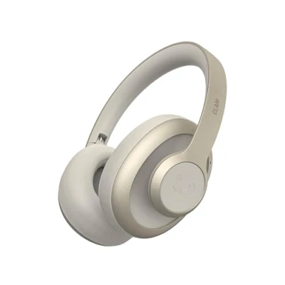 Image de Fresh &#039;n Rebel Clam Ace Casque Bluetooth Supra Auriculaire avec Réduction de Bruit Active Hybride, sans Fil, 60h d&#039;autonomie, Microphone ENC, Charge Rapide, du Vent (Beige)