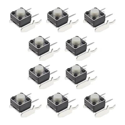 Image de ECSiNG RB LB Lot de 10 boutons rechange pour pare chocs Compatible avec manette Microsoft Xbox One 360 Noir 6 x 5 mm