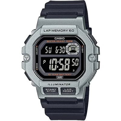 Image de Casio Hommes Analogique Numérique Quartz Montre avec Bracelet en Acier Inoxydable